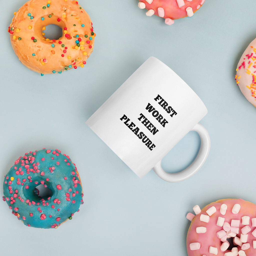 Koffie/theemok FIRST WORK THAN PLEASURE gratis verzending
