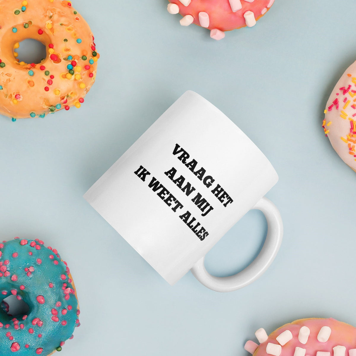 Koffie/theemok VRAAG HET AAN MIJ gratis verzending