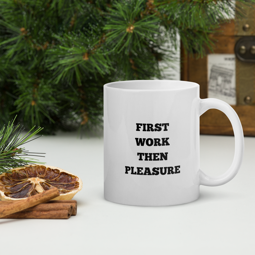 Koffie/theemok FIRST WORK THAN PLEASURE gratis verzending